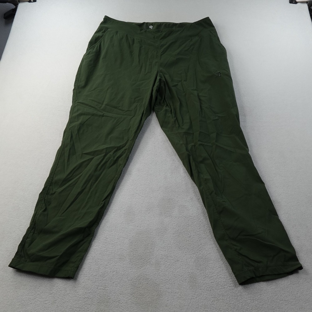 Mountain Hardwear Dynama 2 Ankle Pants Womens XL Green Pull On Outdoors Hiking - Picture 2 of 15